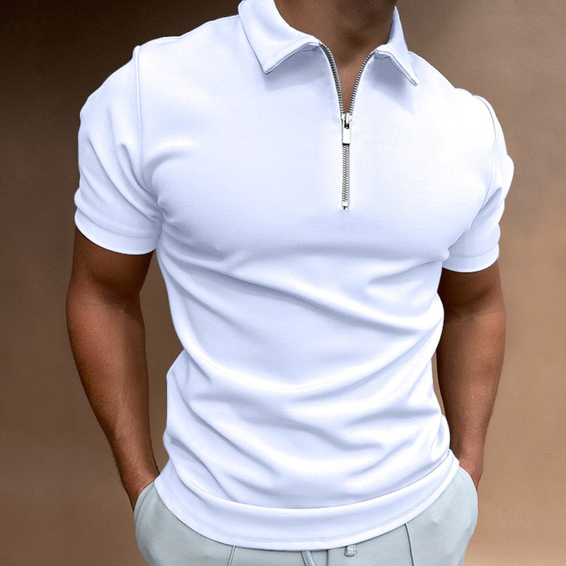 Reißverschluss Poloshirt