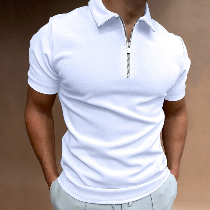 Reißverschluss Poloshirt