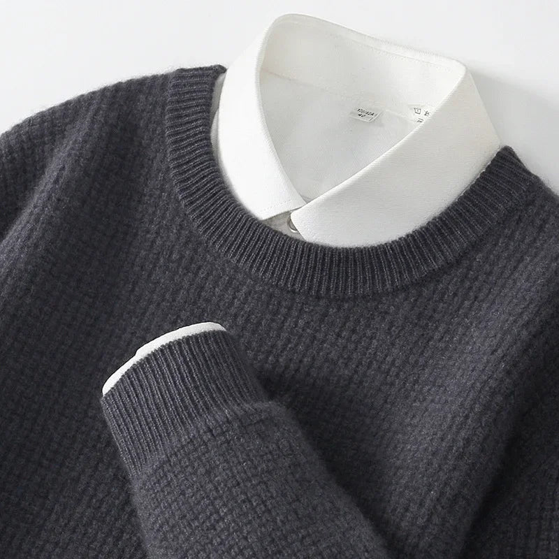 Eleganter Cashmere Strickpullover