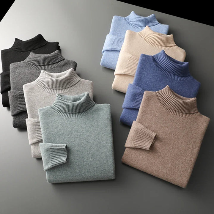 Wenen Merinowolle Rollkragenpullover