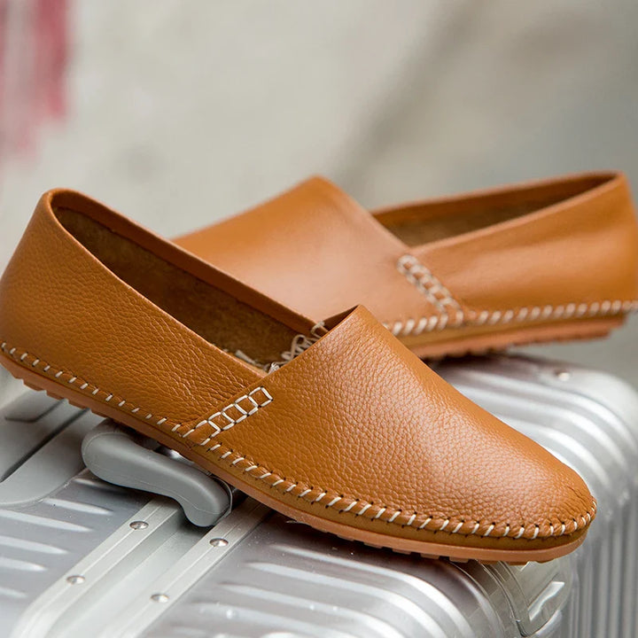Leichte Leder Slipper