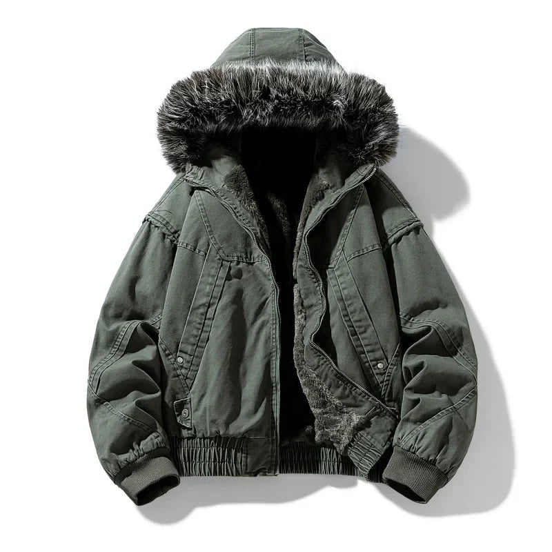 Elegante fleecegefütterte Cargojacke