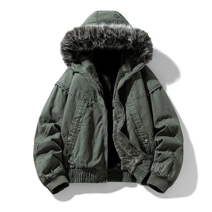 Elegante fleecegefütterte Cargojacke