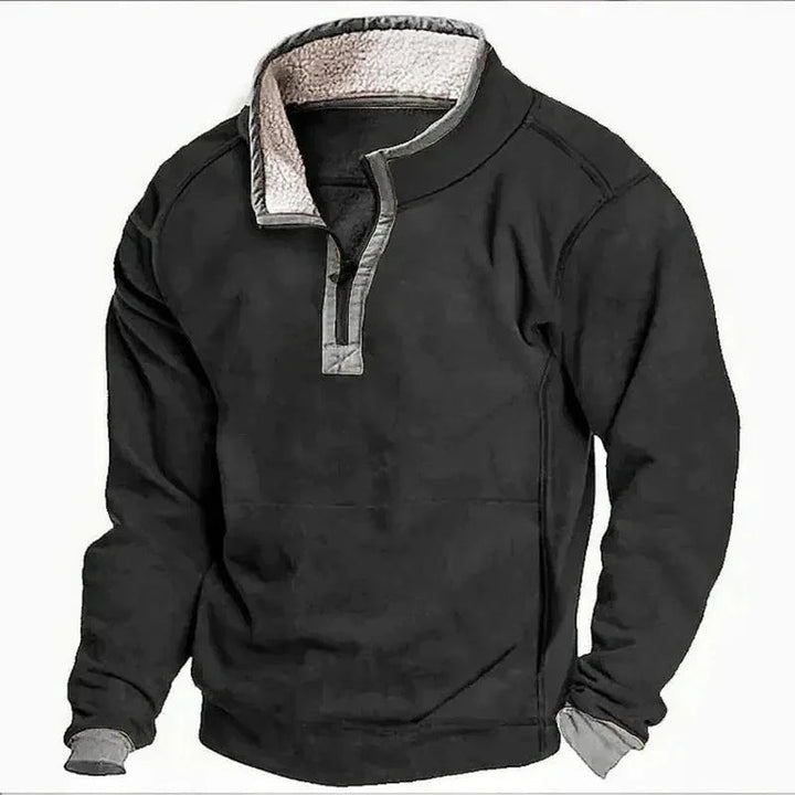 Sweater mit Fleece-Reißverschluss