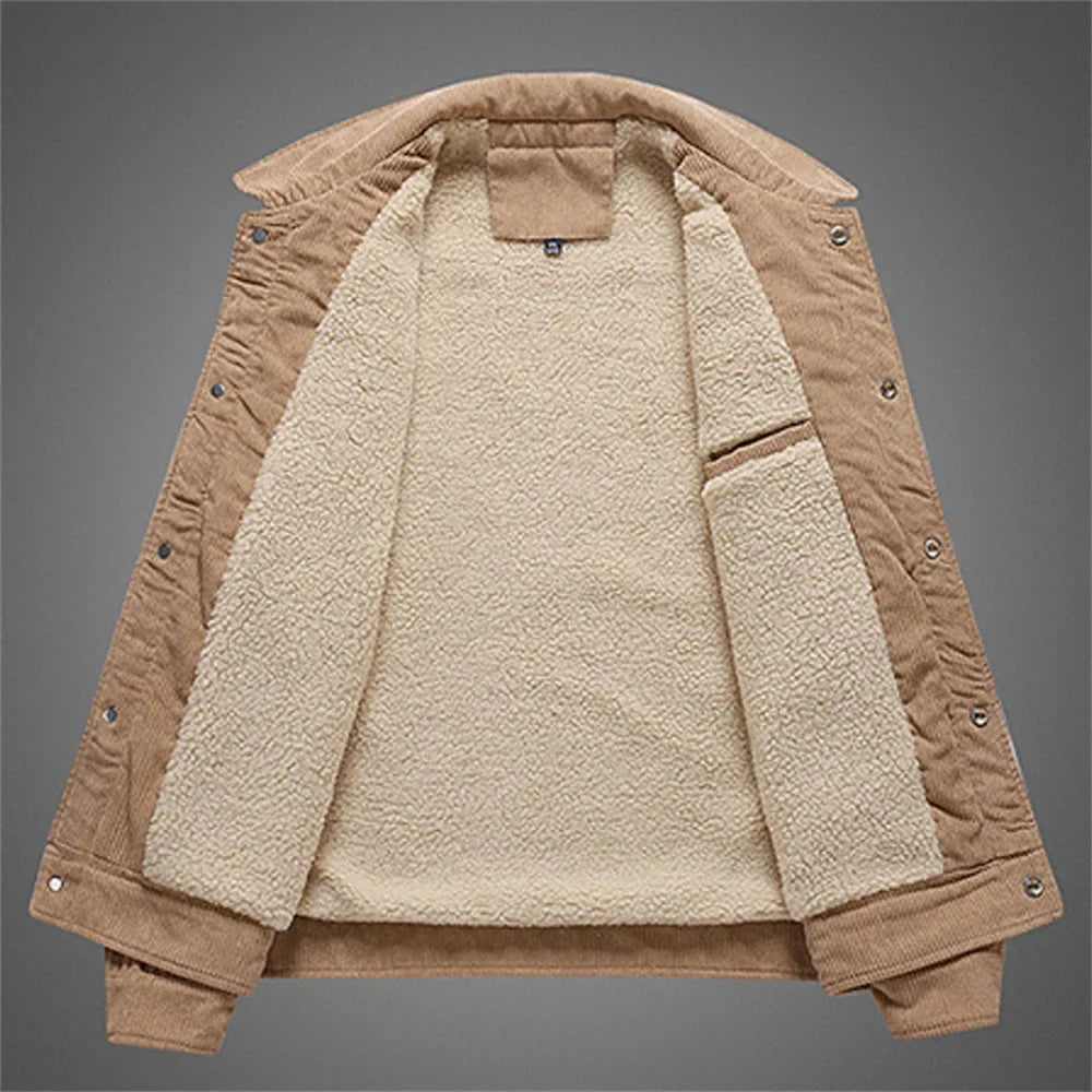 Elegante warme Cordjacke