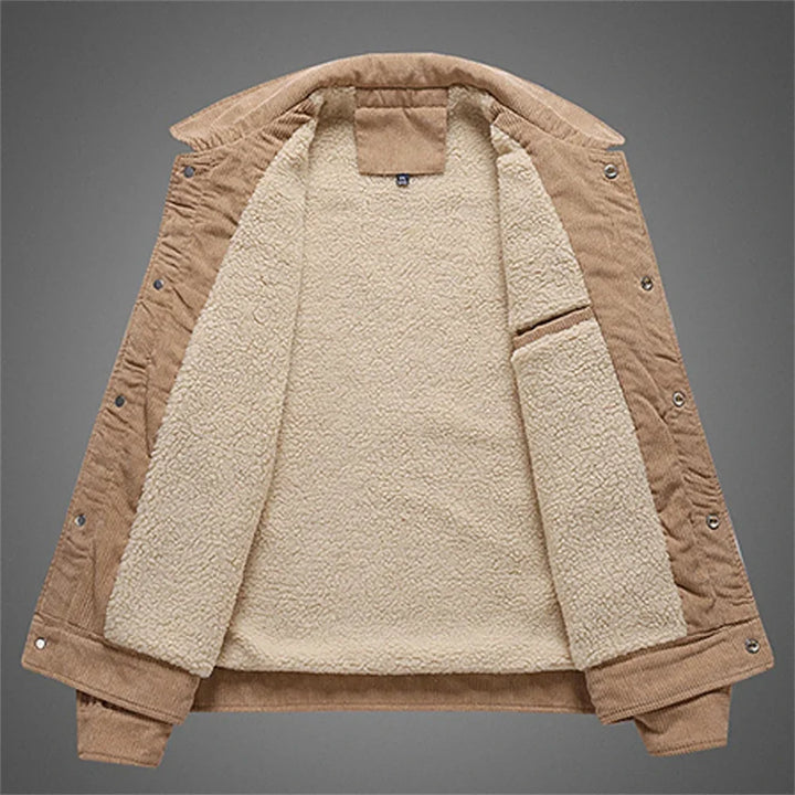 Elegante warme Cordjacke