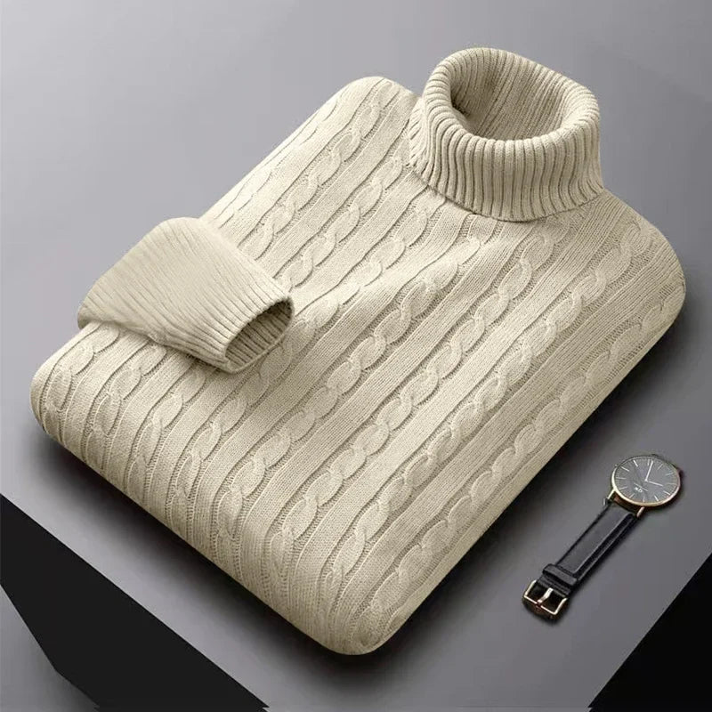 Eleganter Herrenrollkragenpullover