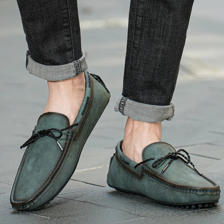 Handgefertigte Wildleder Loafers