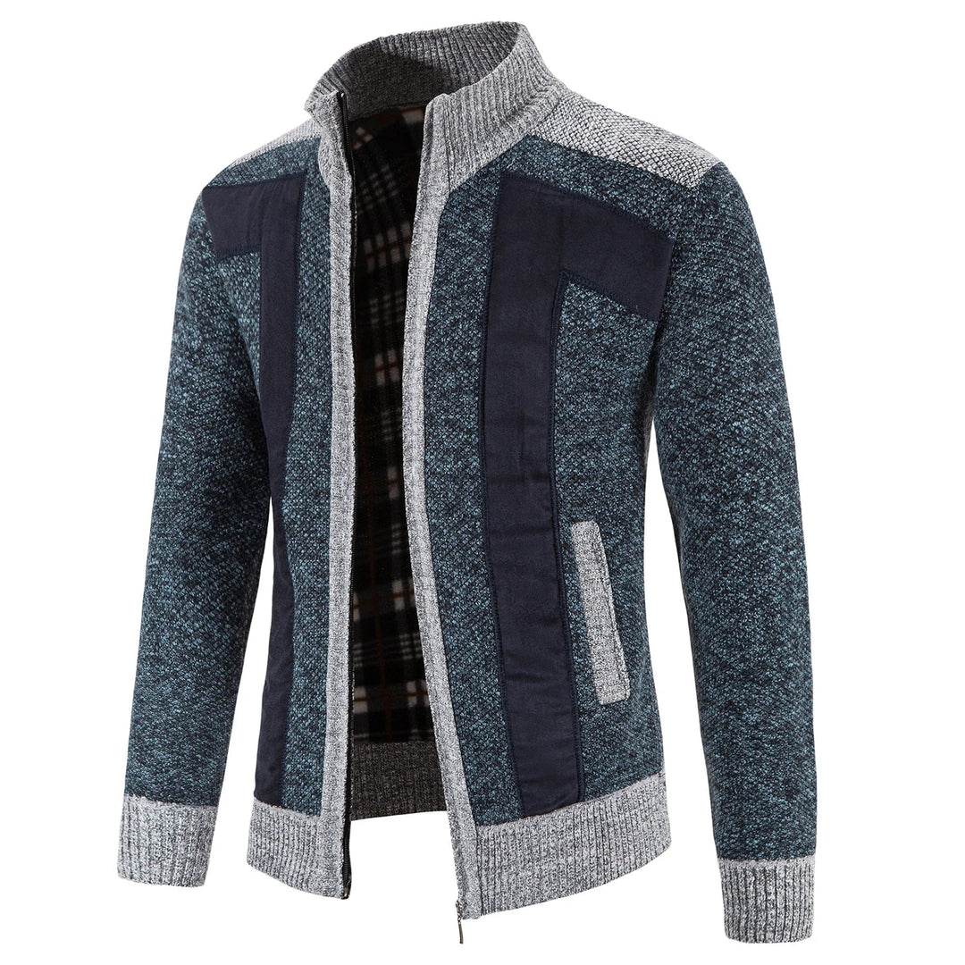 Eleganter Strickcardigan mit Reißverschluss