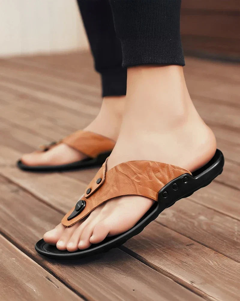 Elegante Leder Sandalen