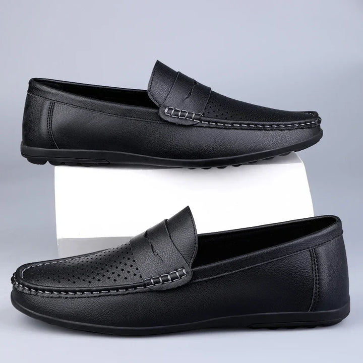 Klassische italienische Leder-Loafers