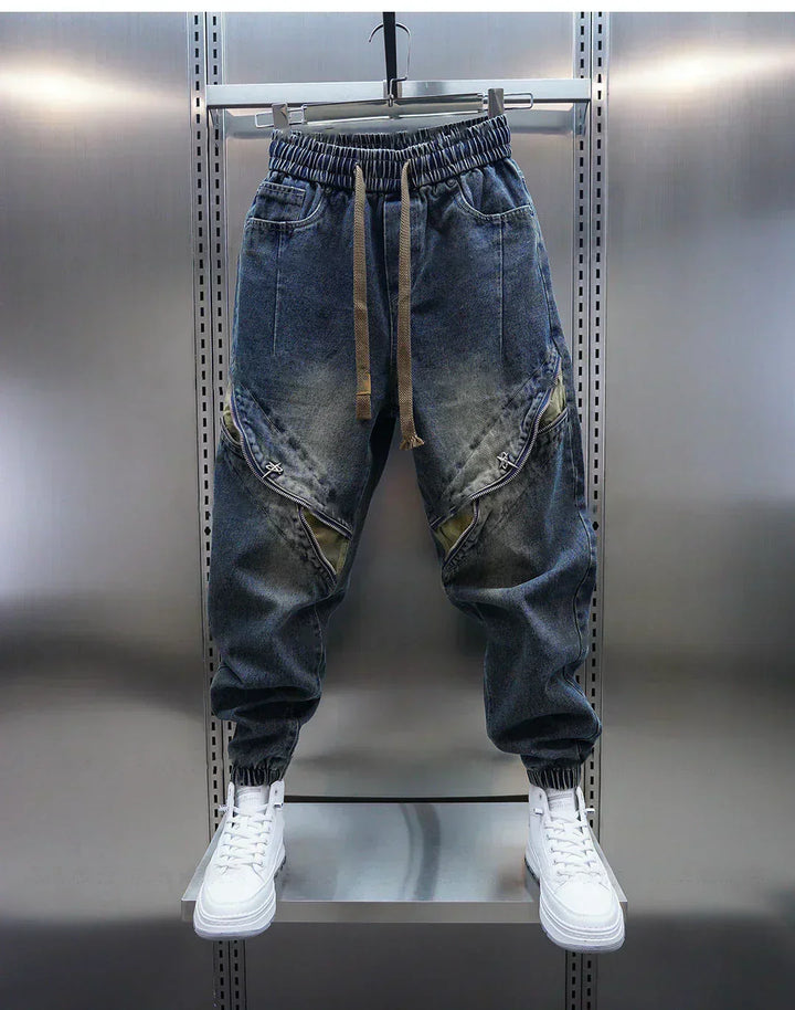 Laurent™ | Baggy-Jeans mit Gürtel
