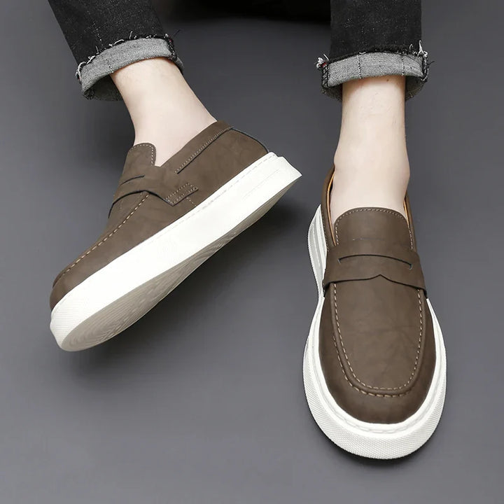 Schicke Leder Slipper
