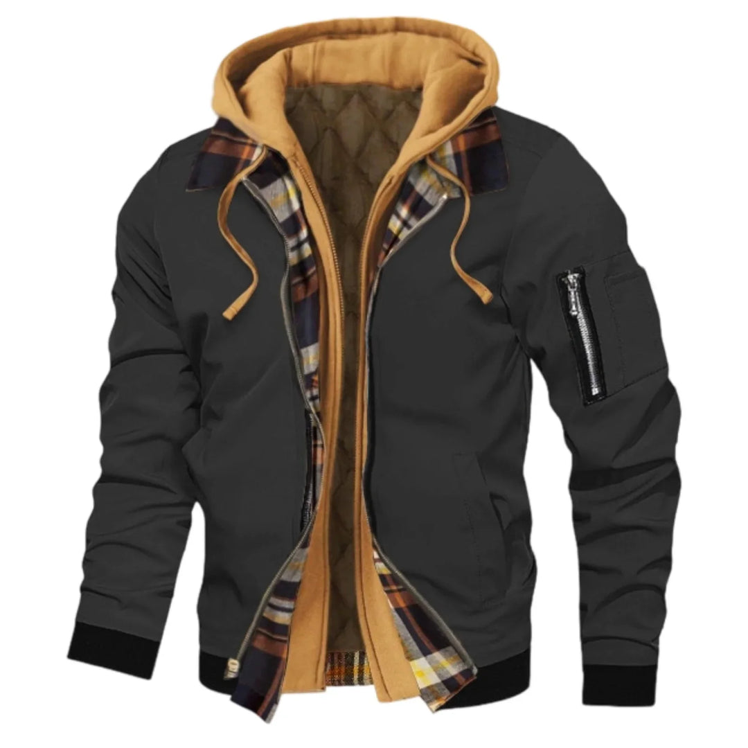 Lässige Jacke mit Kapuze