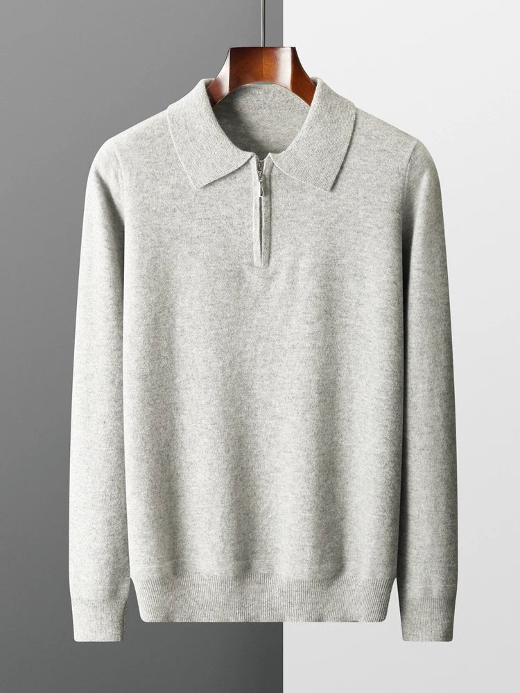 Eleganter Kaschmir-Polo-Pullover