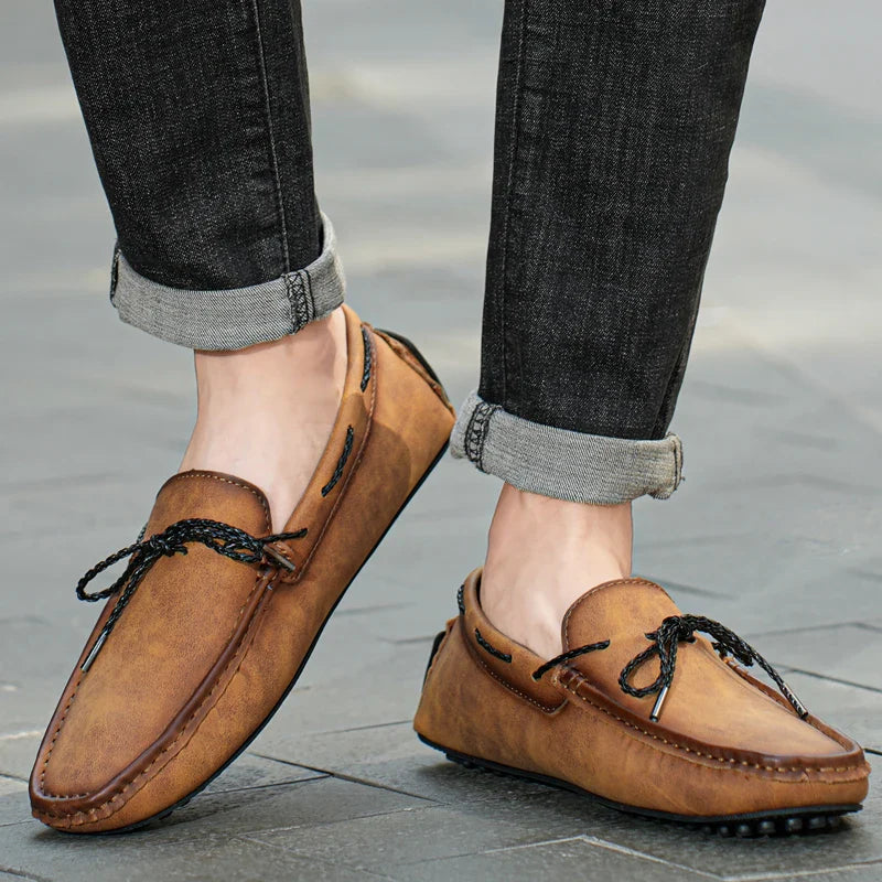 Handgefertigte Wildleder Loafers