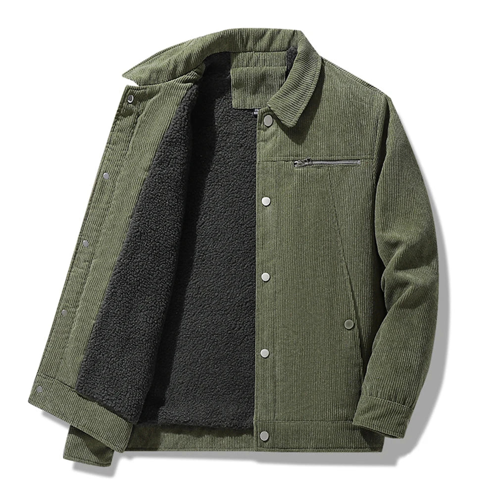 Elegante warme Cordjacke