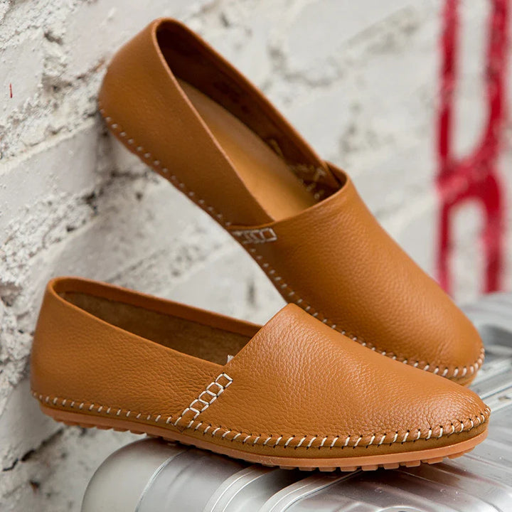 Leichte Leder Slipper