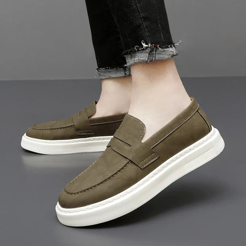 Schicke Leder Slipper