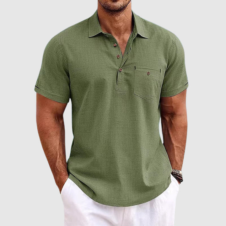 Linen Poloshirt