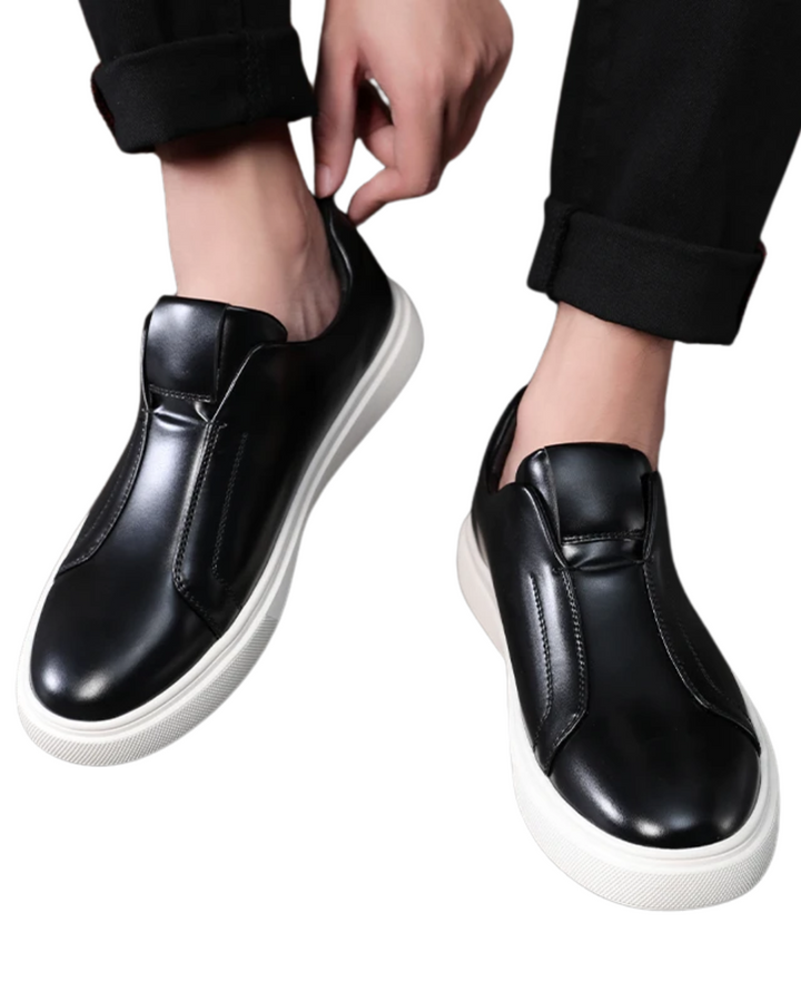 Lässige Leder Slipper