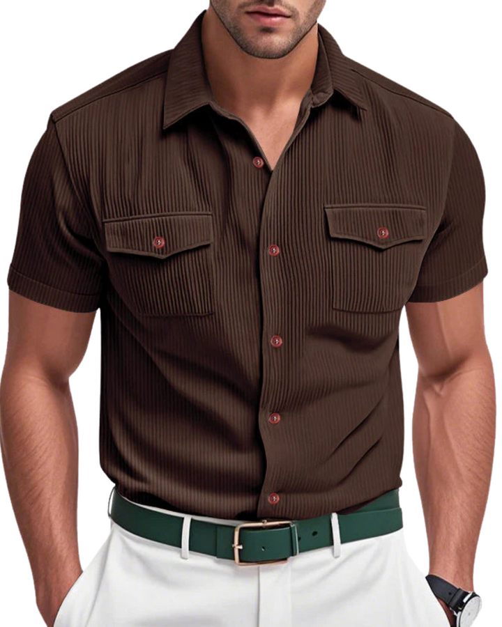 Elegantes Corduroy-Herrenhemd