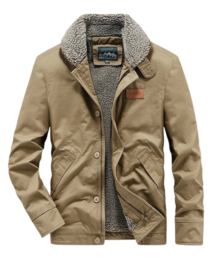 Elegante wattierte Jacke aus Wolle