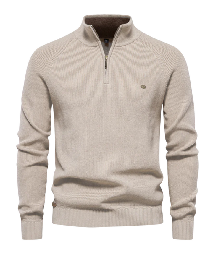 Luxe Reißverschluss-Sweater