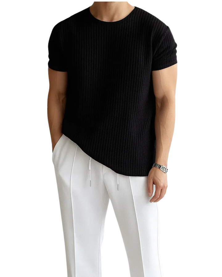 Elegantes Strick-T-Shirt