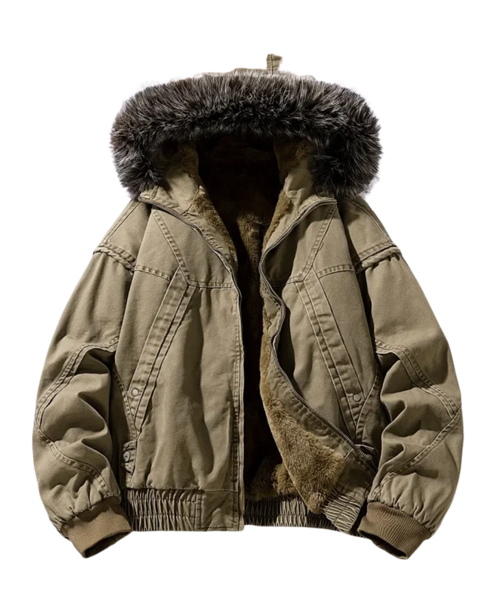 Elegante fleecegefütterte Cargojacke