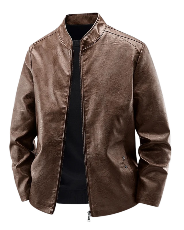 Leder Motorradjacke