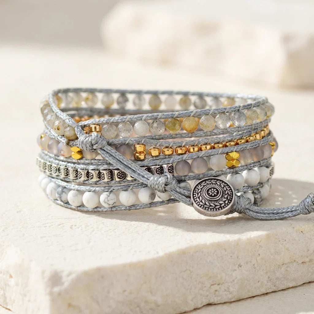 Vegan Bracelet of Love - Rose Quartz