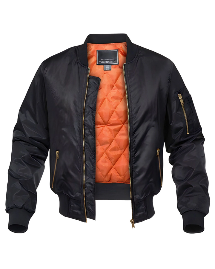 Elegante wattierte Bomberjacke