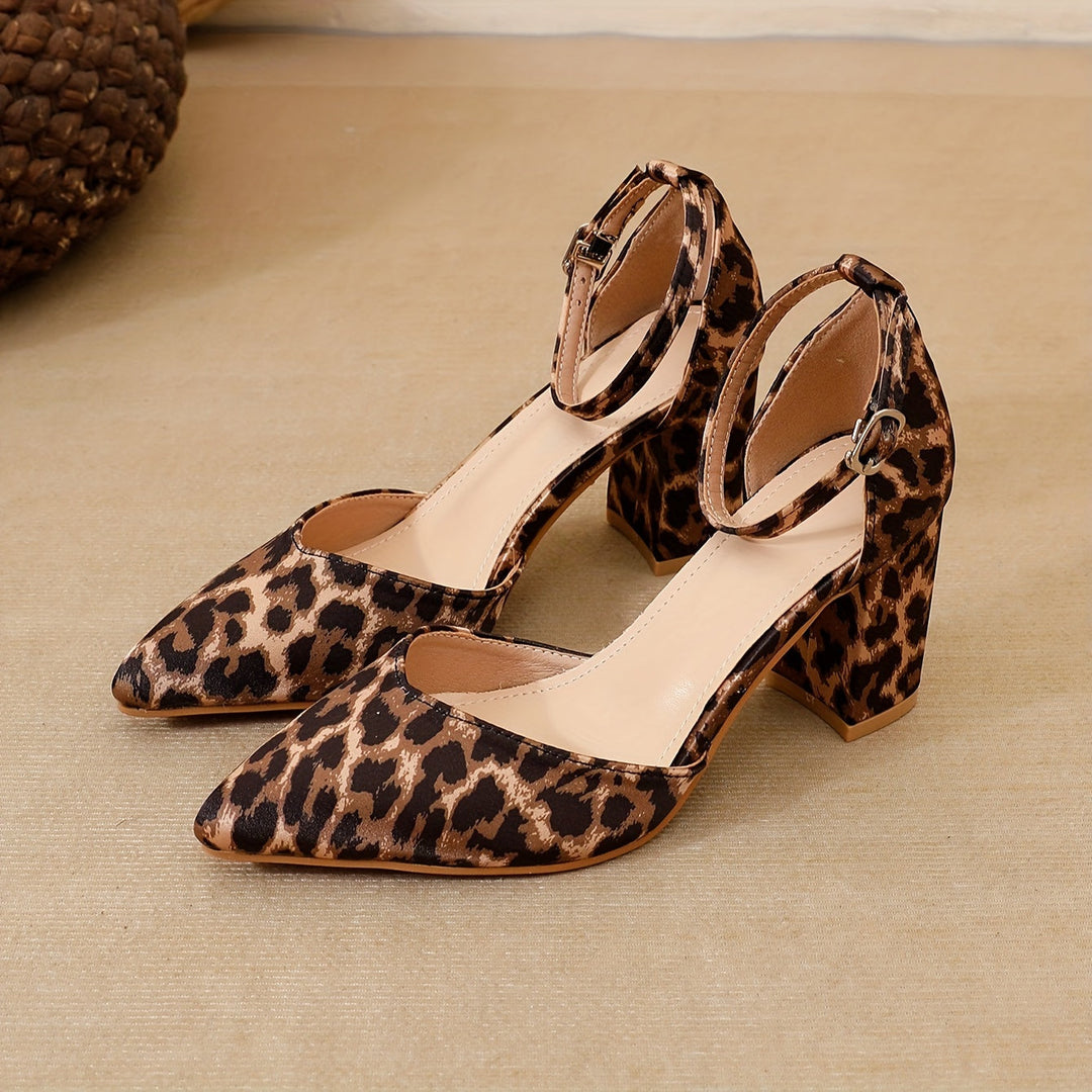 Sabrina – Leopard Chic Blockabsätze