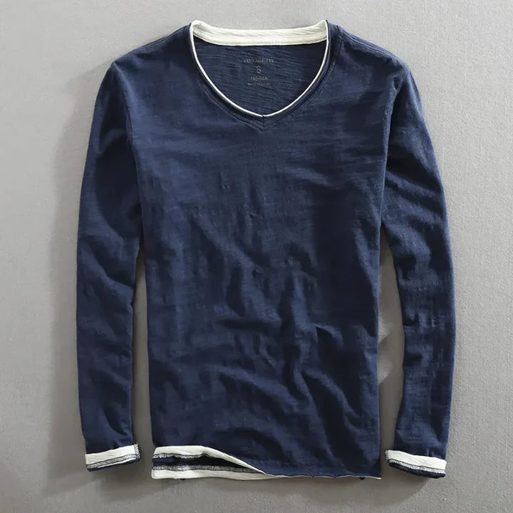 Paris Vintage T-Shirt mit langen Ärmeln