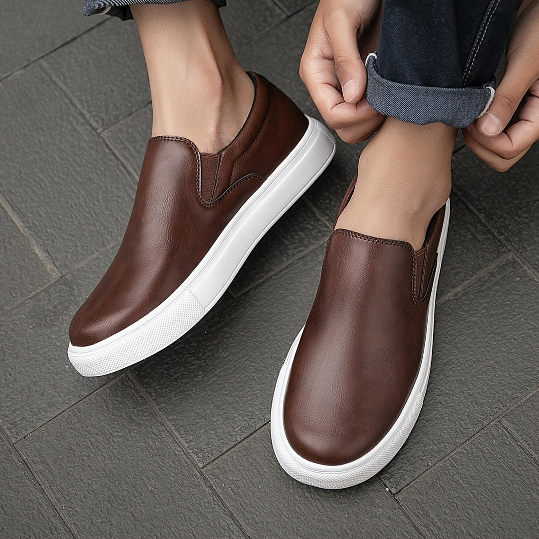 Lässige Leder Slipper