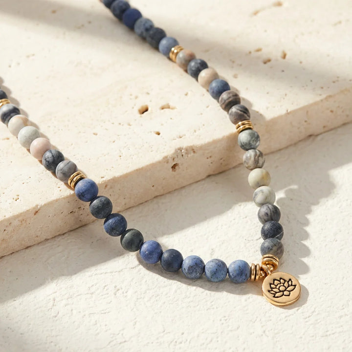 Jasper & Blue Aventurine Mala - Aventurine