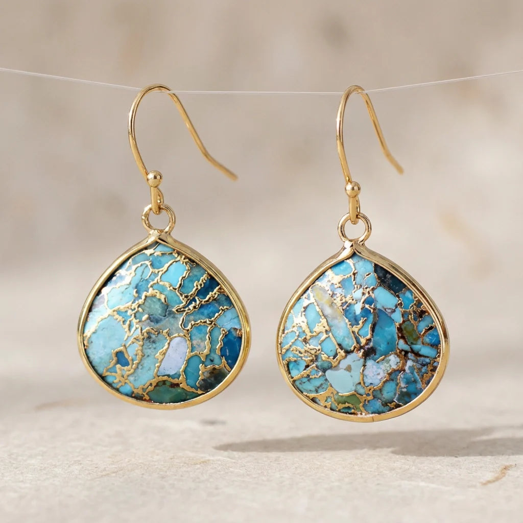 Healing Turquoise Earrings - Turquoise
