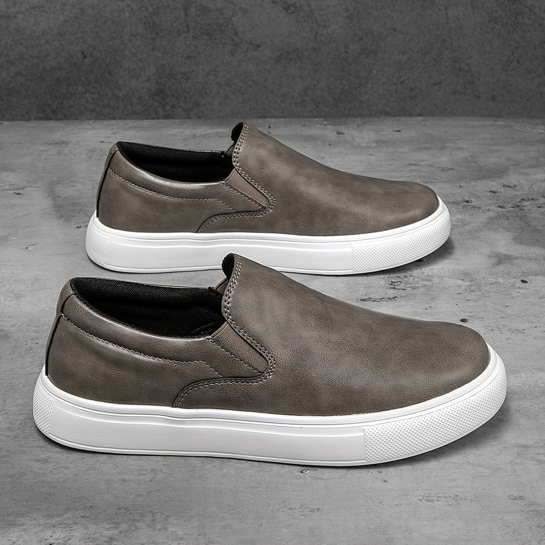 Lässige Leder Slipper