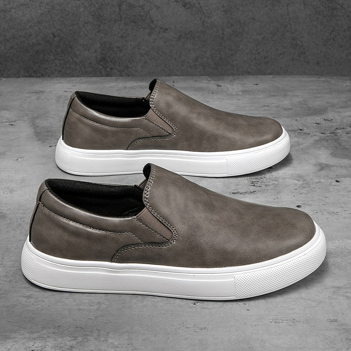 Lässige Leder Slipper