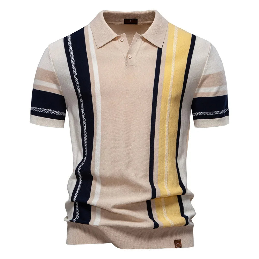 Strick-Polohemd