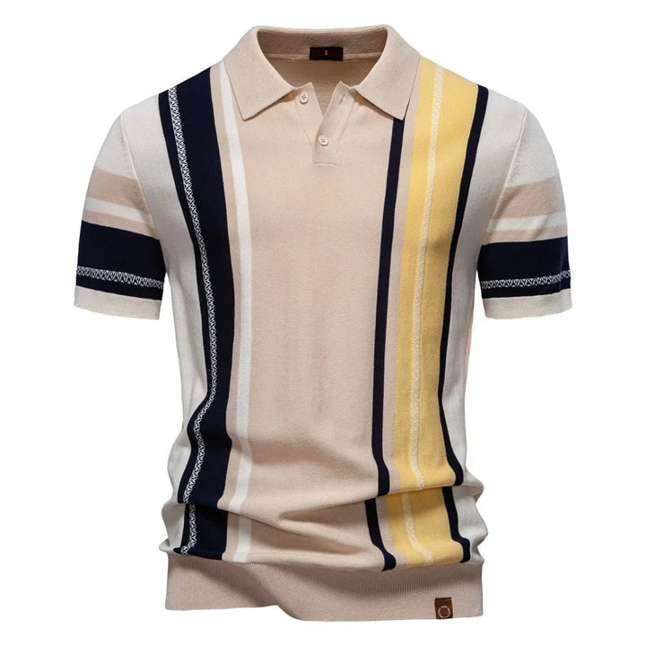 Strick-Polohemd