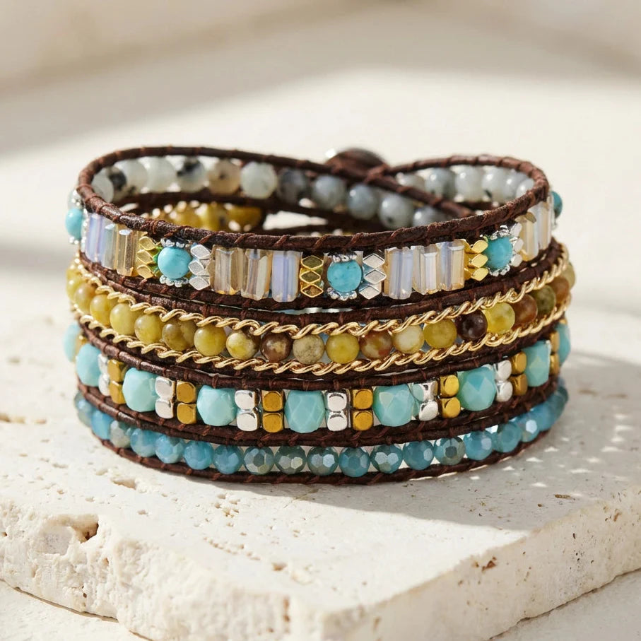 Olivine Positivity Bracelet - Labradorite