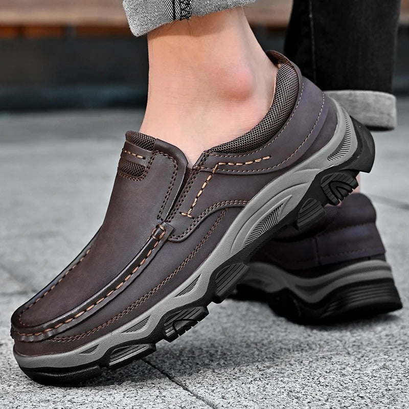Elegante Leder Slip-On Schuhe