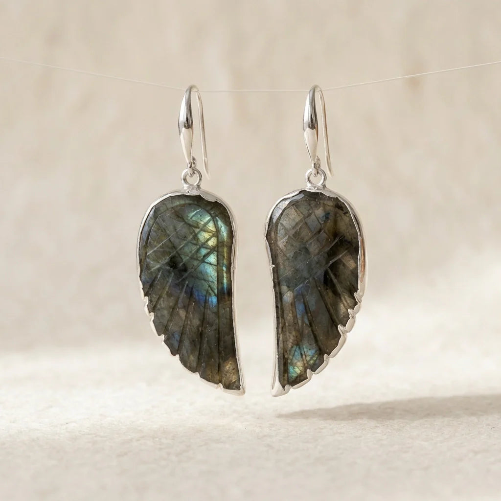 Labradorite Freedom Earrings - Labradorite