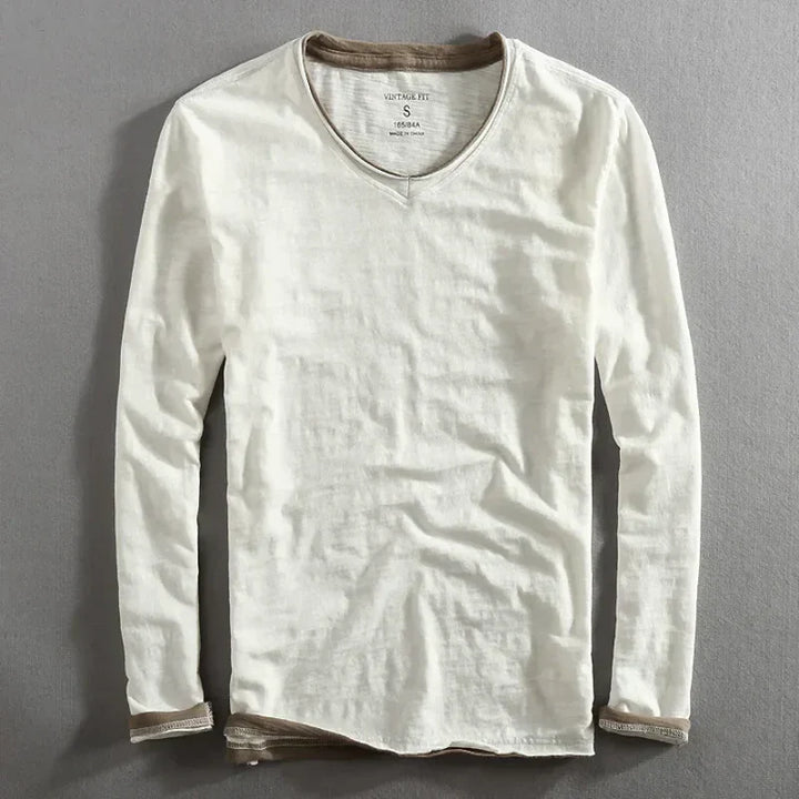 Paris Vintage T-Shirt mit langen Ärmeln