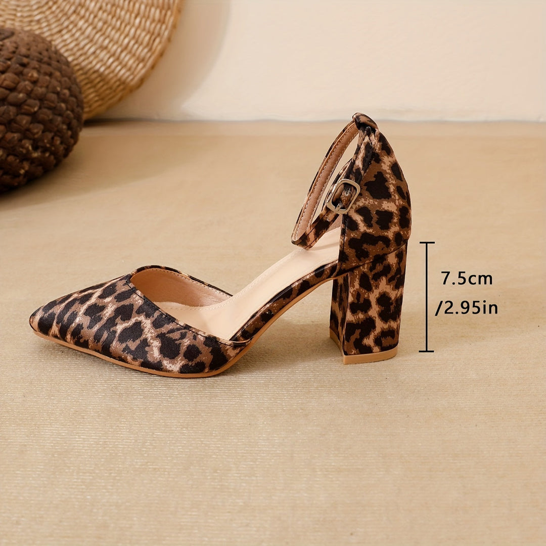 Sabrina – Leopard Chic Blockabsätze