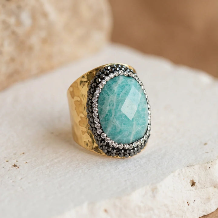 Amazonite Balance Ring - Amazonite 