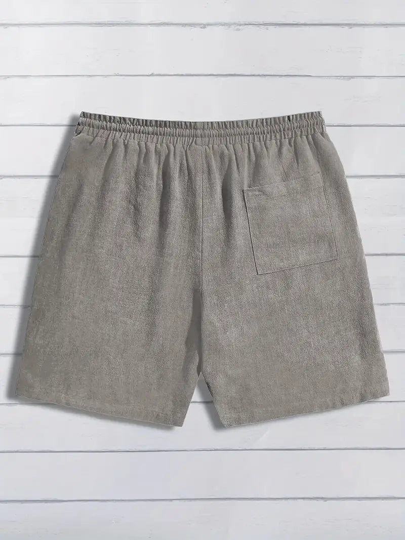 Lässige Leinen Kurze Hose