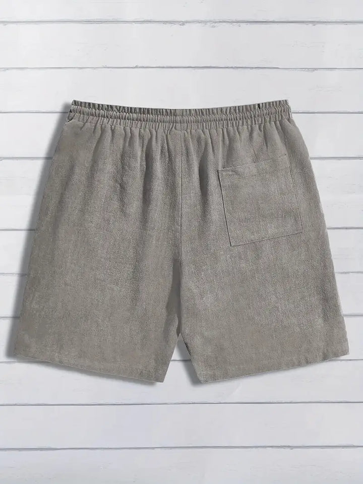 Lässige Leinen Kurze Hose